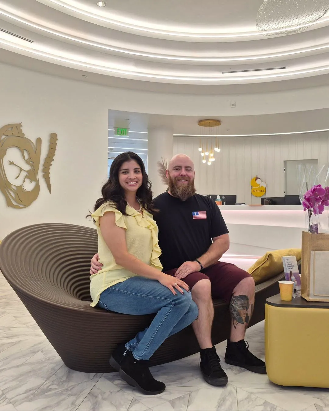 Intended parents meeting with the Alpha Fidelis surrogacy team in Southern California.