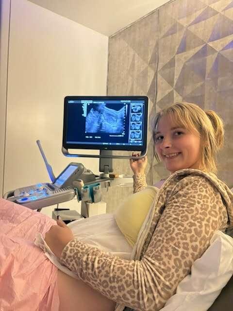A person getting an ultrasound