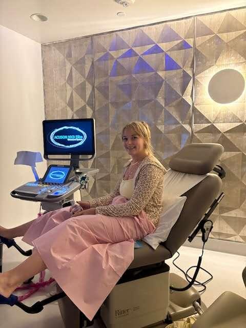 A person getting an ultrasound